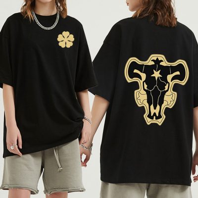 Black Clover Double-sided Print Anime T-shirt