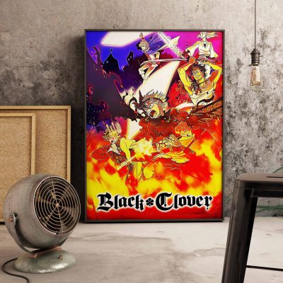 Classic Anime Figure Black Clover Wall Art