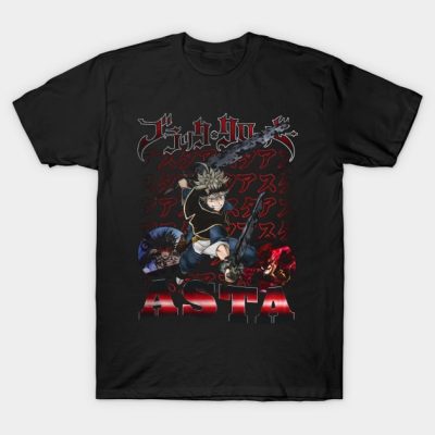 Anime Asta T-Shirt Official Black Clover Merch