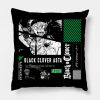 Black Clover Asta Throw Pillow Official Black Clover Merch