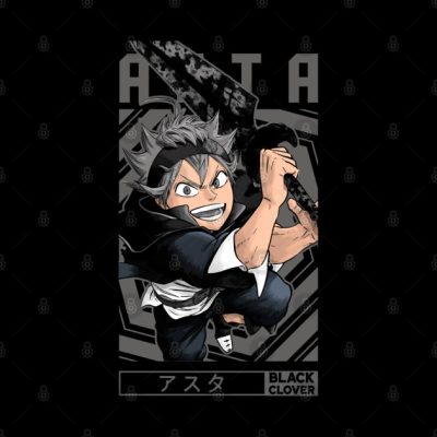 Alternate View Of Asta Black Clover Manga Anime De Tapestry Official Black Clover Merch