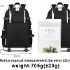 Anime Black Clover Backpack Teenager Girl Boy Schoolbag Large Capacity Laptop Bag Waterproof Multifunction USB Charging 1 - Black Clover Shop