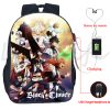 Black Clover Backpack Students Asuta Anime Bookbag Boys Waterproof Usb Charging School Bag 16 Inch Mochila 1 - Black Clover Shop