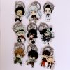 Black Clover Keychain Asta Yuno Anime Cute Two side Transparent Acrylic Keyring Backpack Hang Pendant Kid 4 - Black Clover Shop