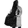 Five Leaf Clover Black Clover AOP Hooded Cloak Coat SIDE Mockup - Black Clover Shop