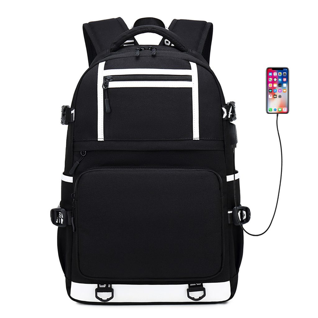 Hot Black Clover Backpack Teenager Boy Girl School Bag Multifunction USB Charging Bag Unisex Travel Laptop 5 - Black Clover Shop