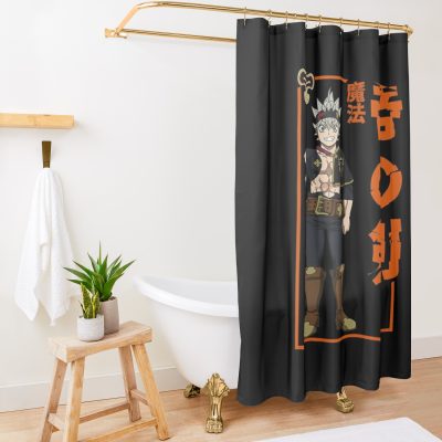 Asta Black Clover Shower Curtain Official Black Clover Merch