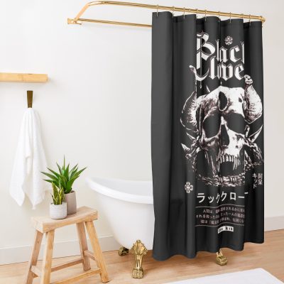 Demon Skull Black Clover Shower Curtain Official Black Clover Merch