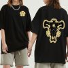 Black Clover Double sided Print Anime T shirt Men Harajuku Graphic T Shirt Streetwear Cool Tshirt - Black Clover Shop