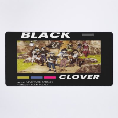 Black Clover Anime Minimalist Poster Aesthetic Mouse Pad Official Cow Anime Merch