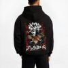 ASTACL B.black hoodie male back view - Black Clover Shop