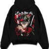 ASTBAT A.black hoodie flat back design - Black Clover Shop