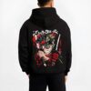 ASTBAT B.black hoodie male back view - Black Clover Shop