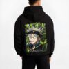 ASTSMI B.black hoodie male back view - Black Clover Shop